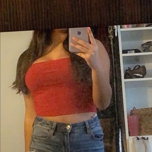 BRANDY MELVILLE - Red tube top